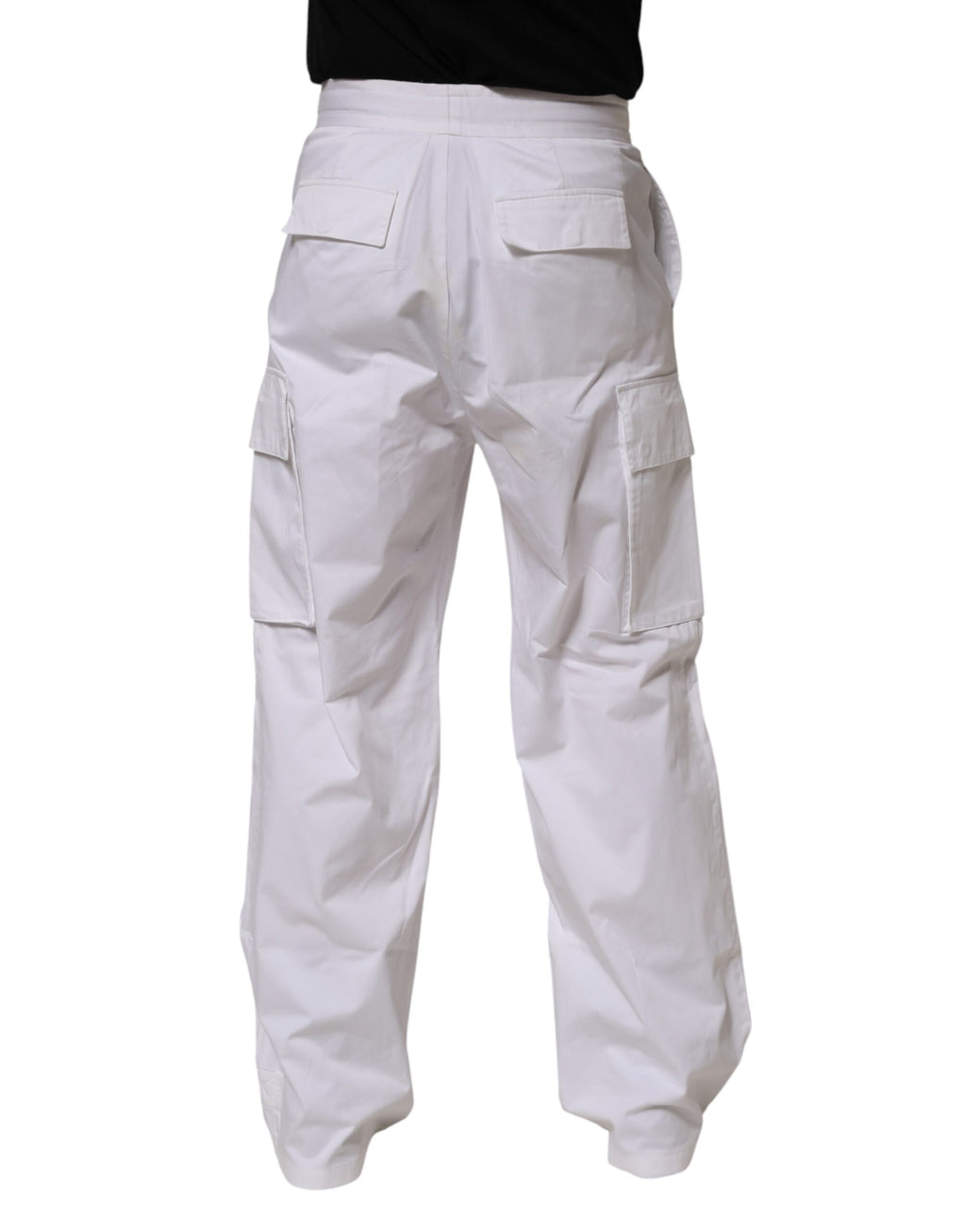 Dolce & Gabbana White Cargo Pants for Men side view