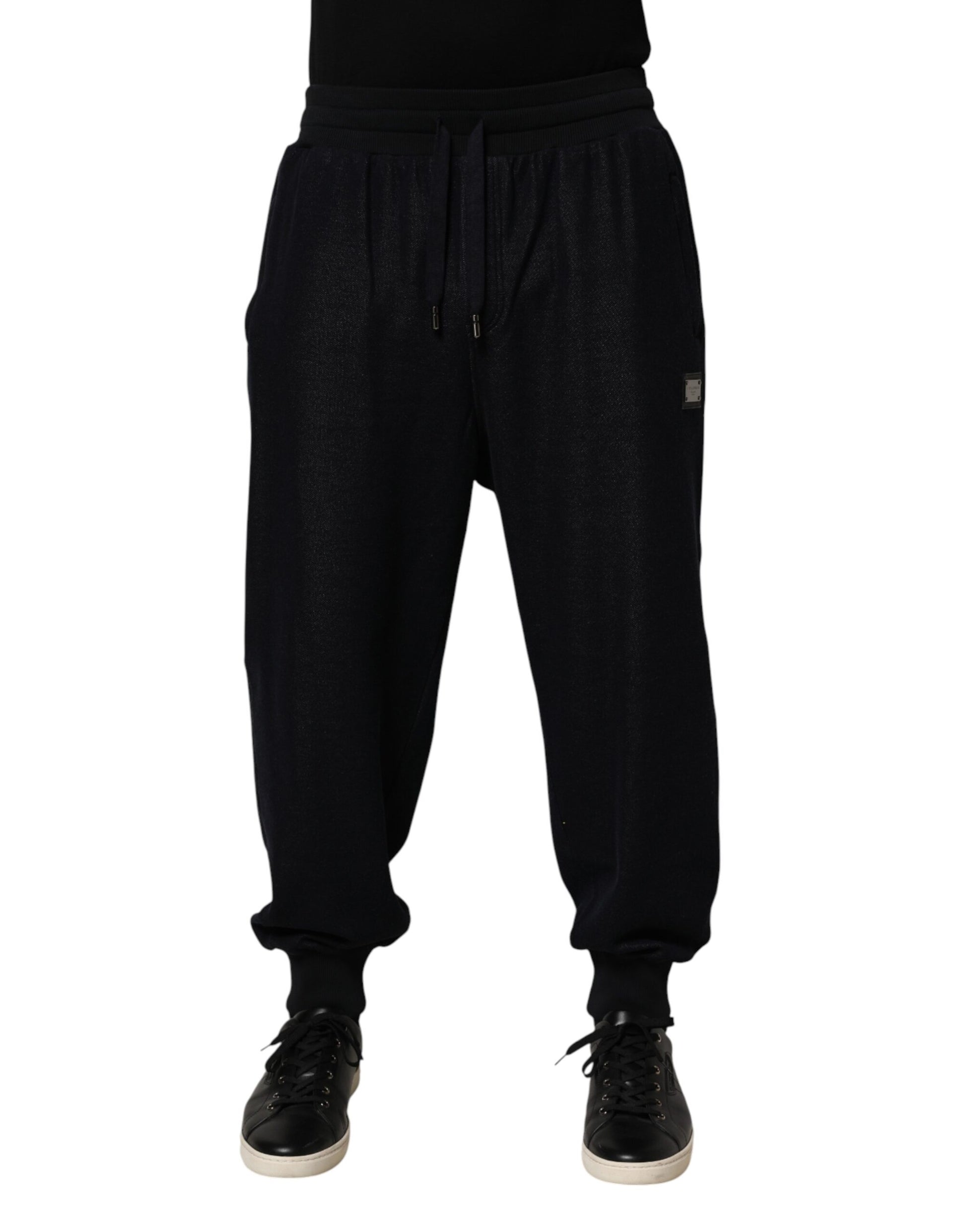 Dolce & Gabbana Black Athletic Pants for Men