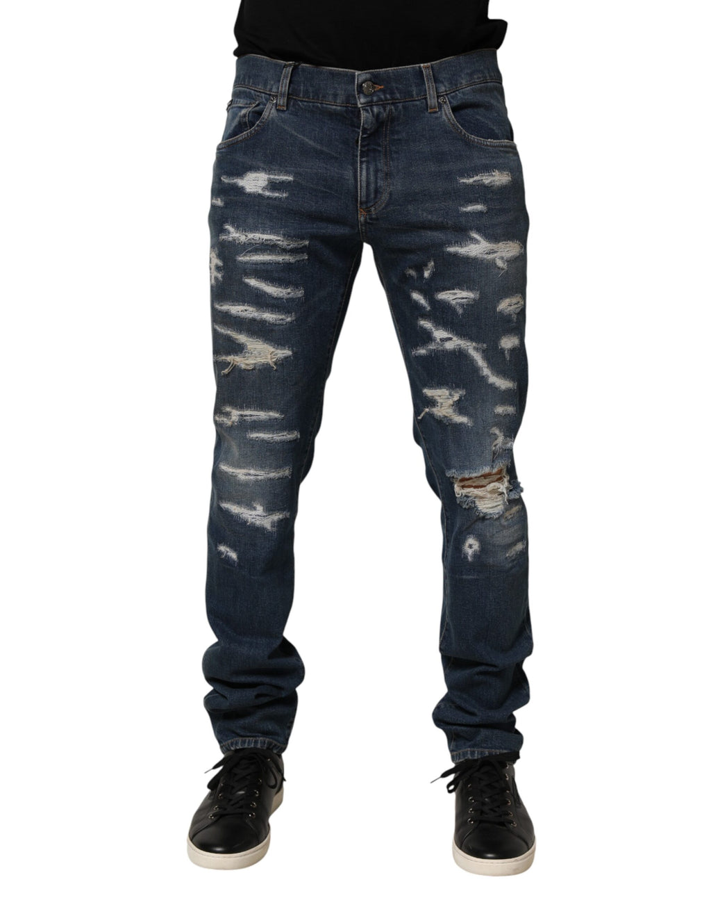 Dolce & Gabbana Blue Skinny Jeans for Men alternate view