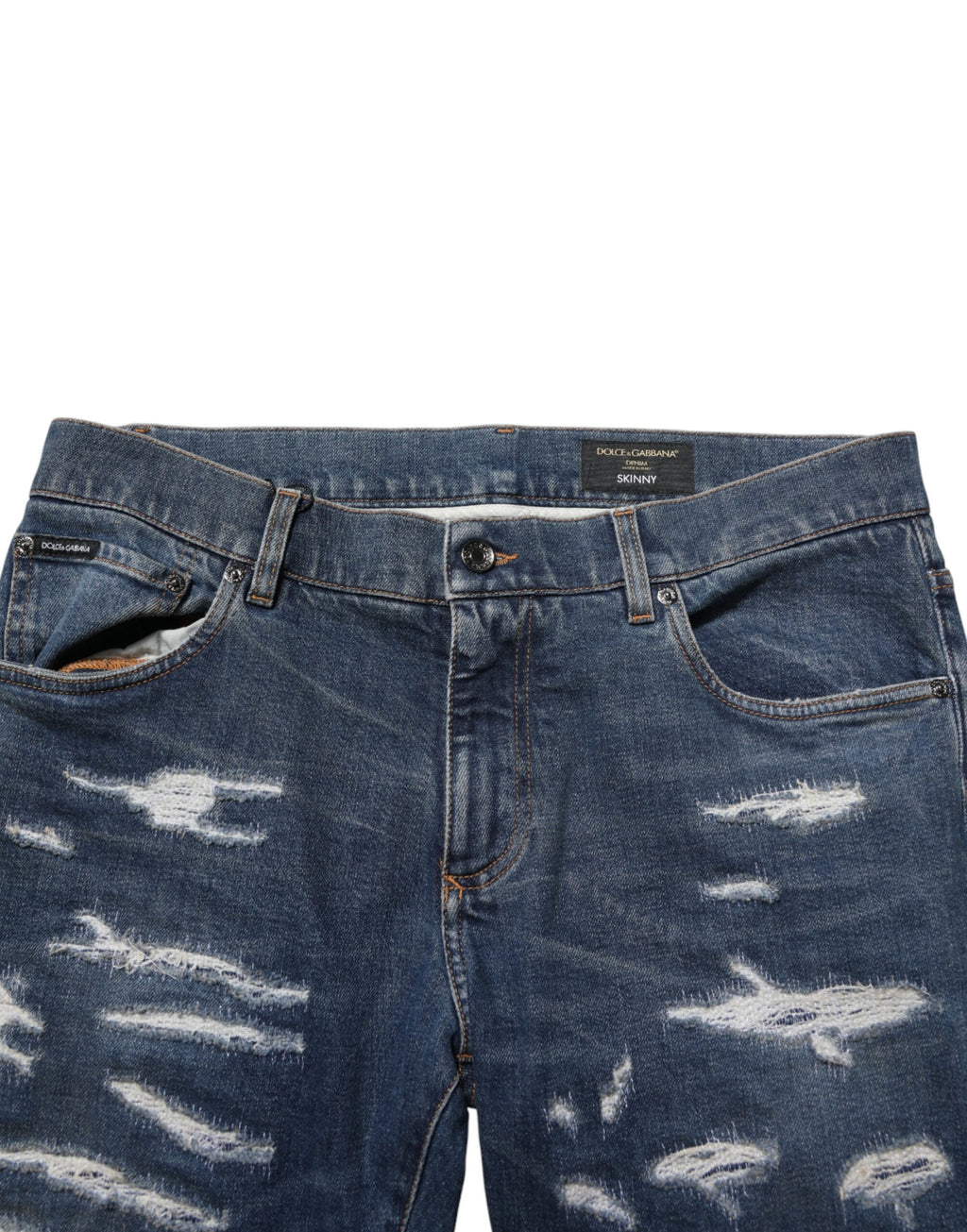 Dolce & Gabbana Blue Skinny Jeans for Men additional view