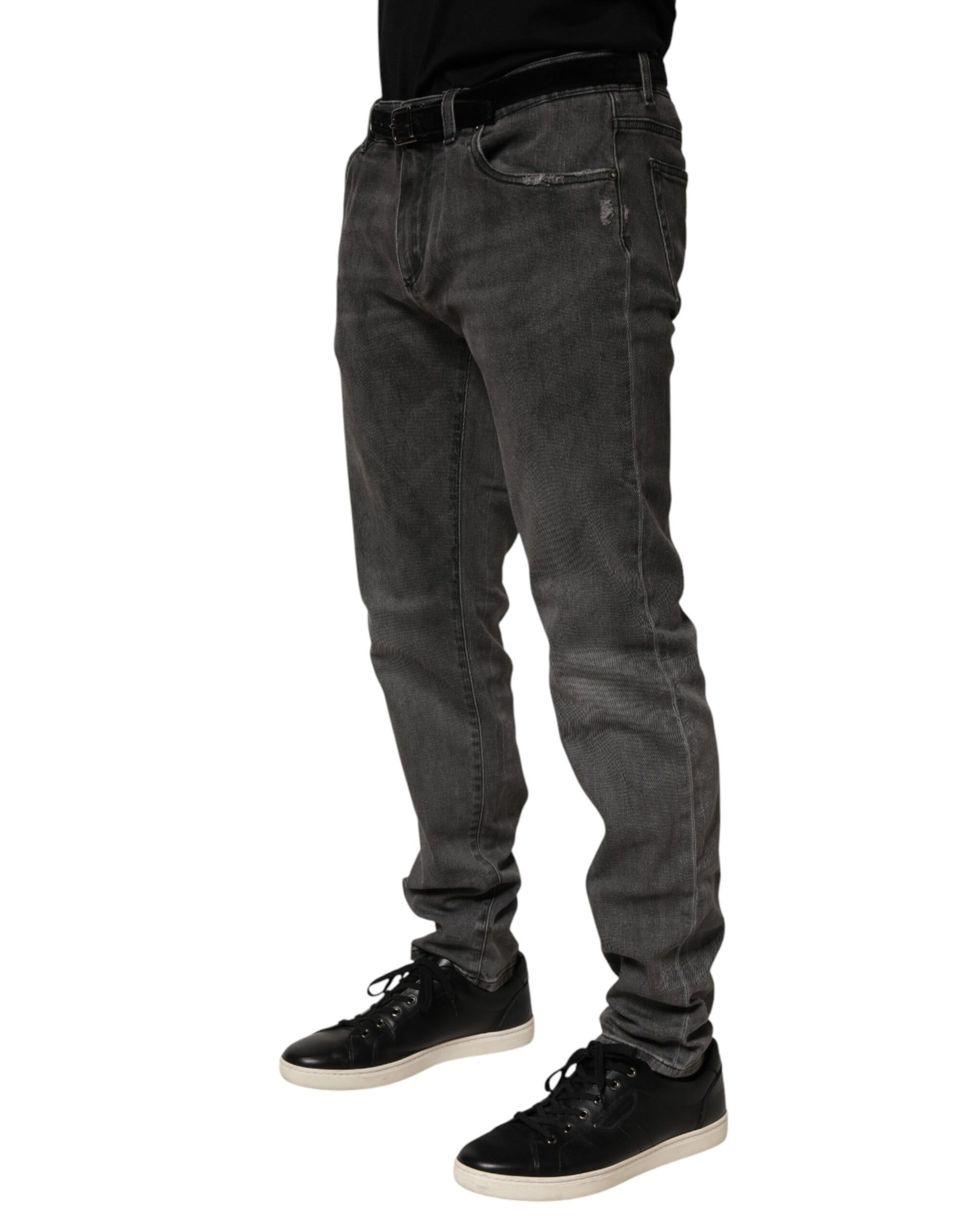 Dolce & Gabbana Grey Skinny Jeans for Women detail view