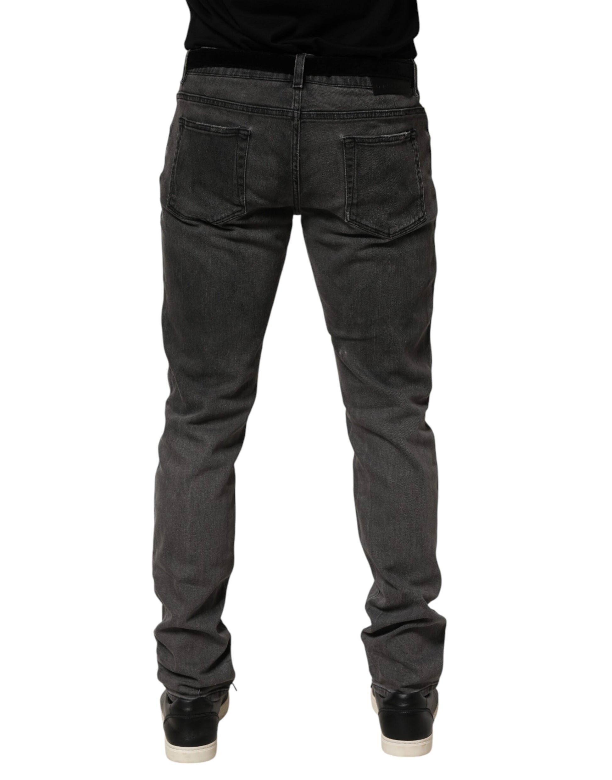 Dolce & Gabbana Grey Skinny Jeans for Women side view