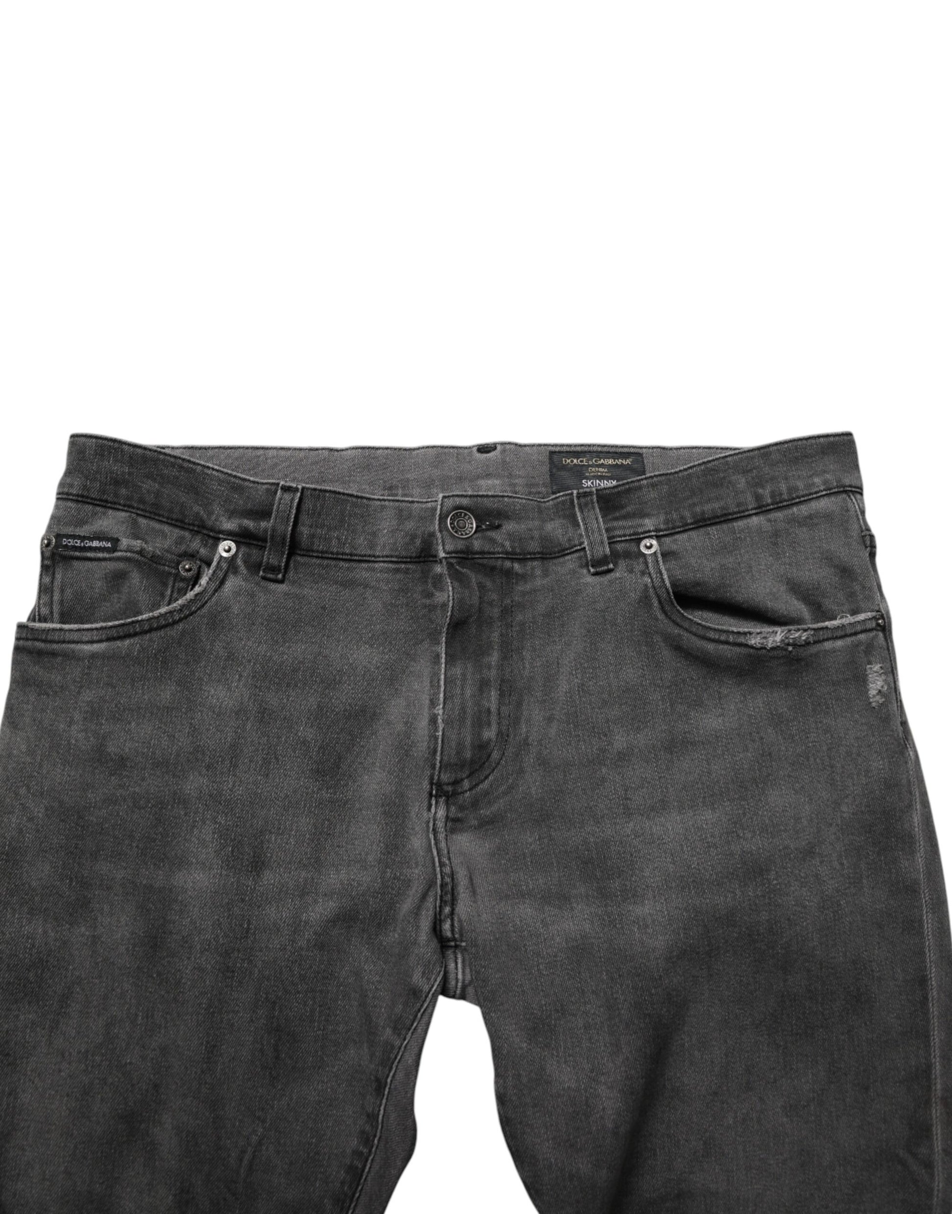 Dolce & Gabbana Grey Skinny Jeans for Women additional view