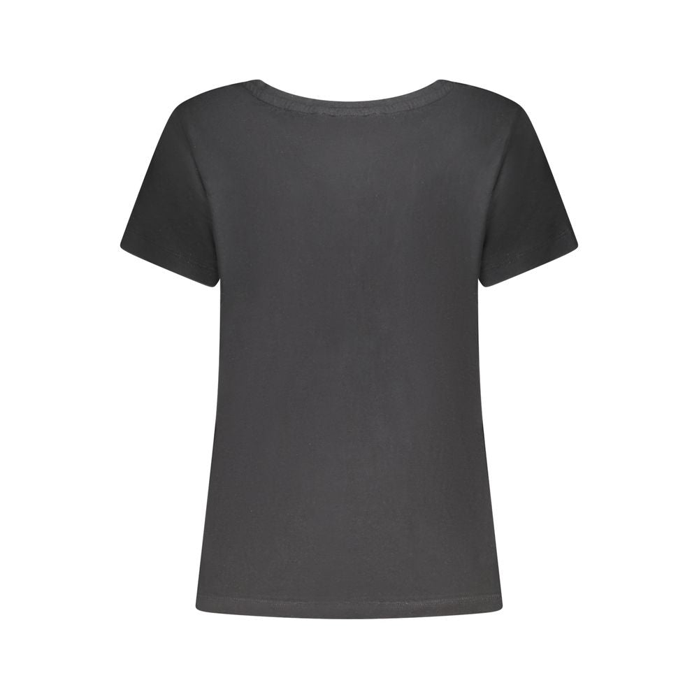 Freddy Black Cotton Women T-Shirt