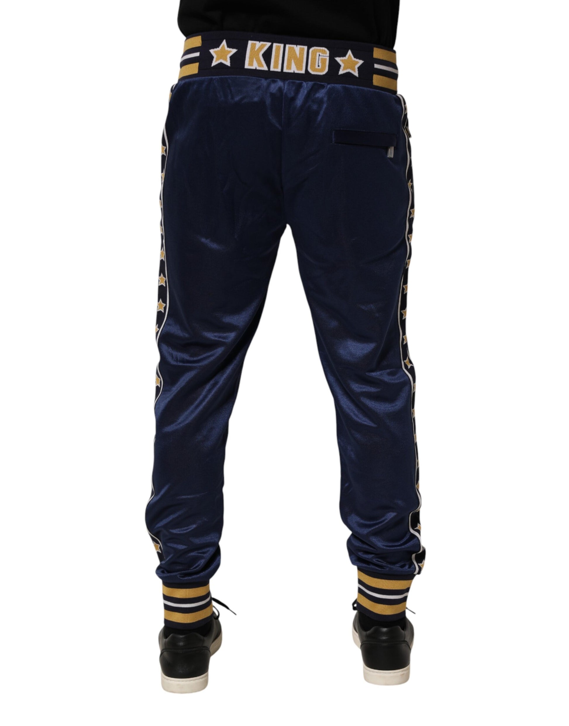 Dolce & Gabbana Blue Athletic Pants for Men side view
