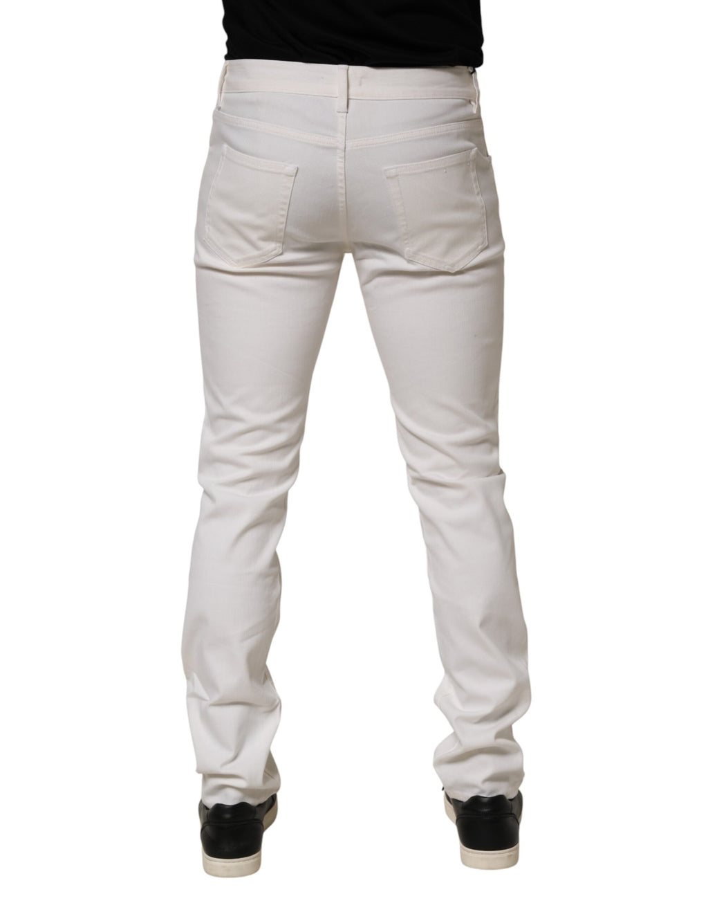Prada White Skinny Jeans for Men side view