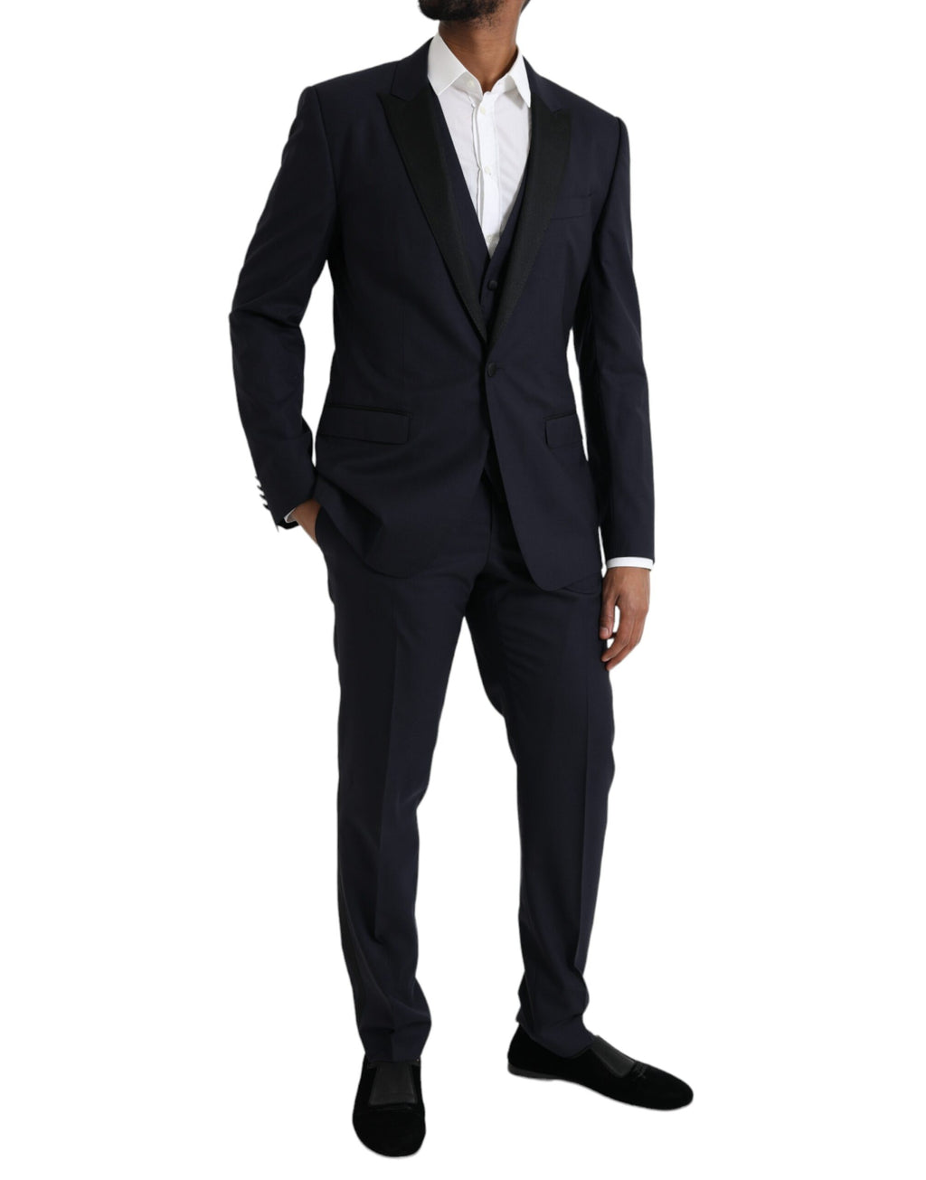 Dolce & Gabbana Blue Three Piece Suits for Men detail view