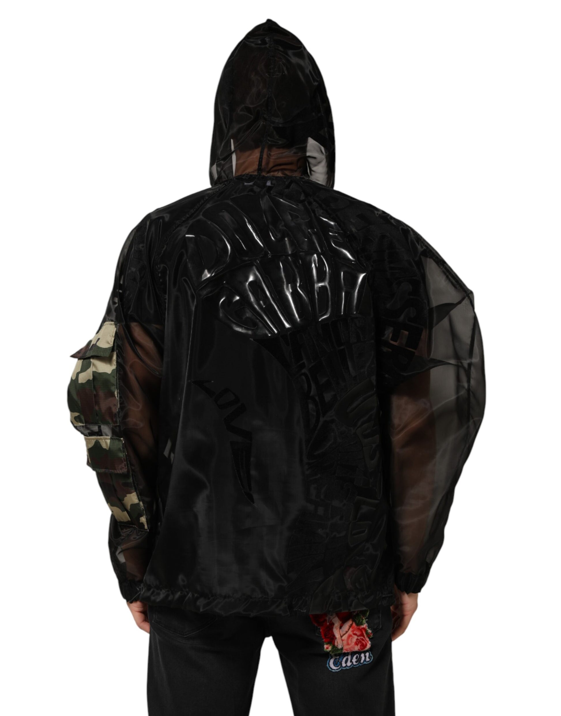 Dolce & Gabbana Black Hoodie for Men side view