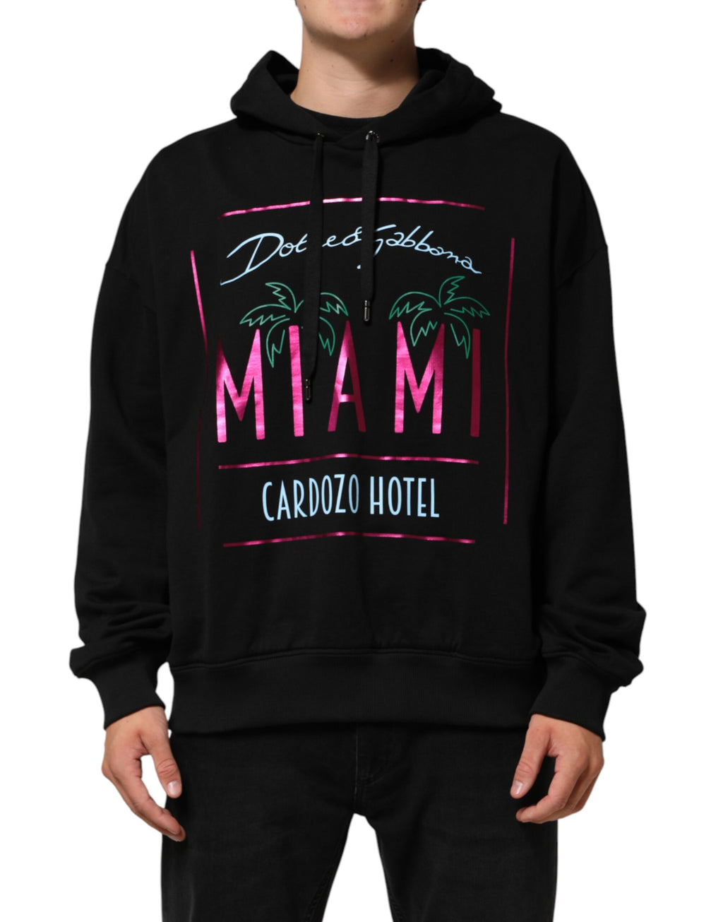 Dolce & Gabbana Black Hoodie for Men