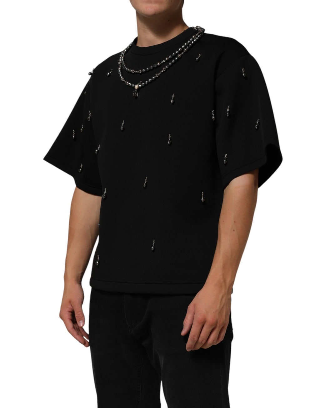 Dolce & Gabbana Black T-Shirt for Men detail view