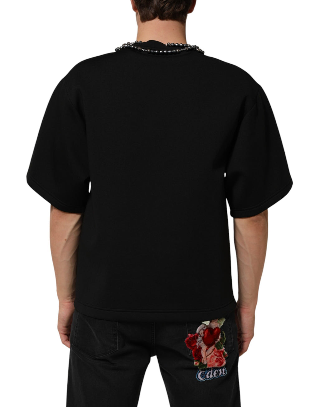 Dolce & Gabbana Black T-Shirt for Men side view