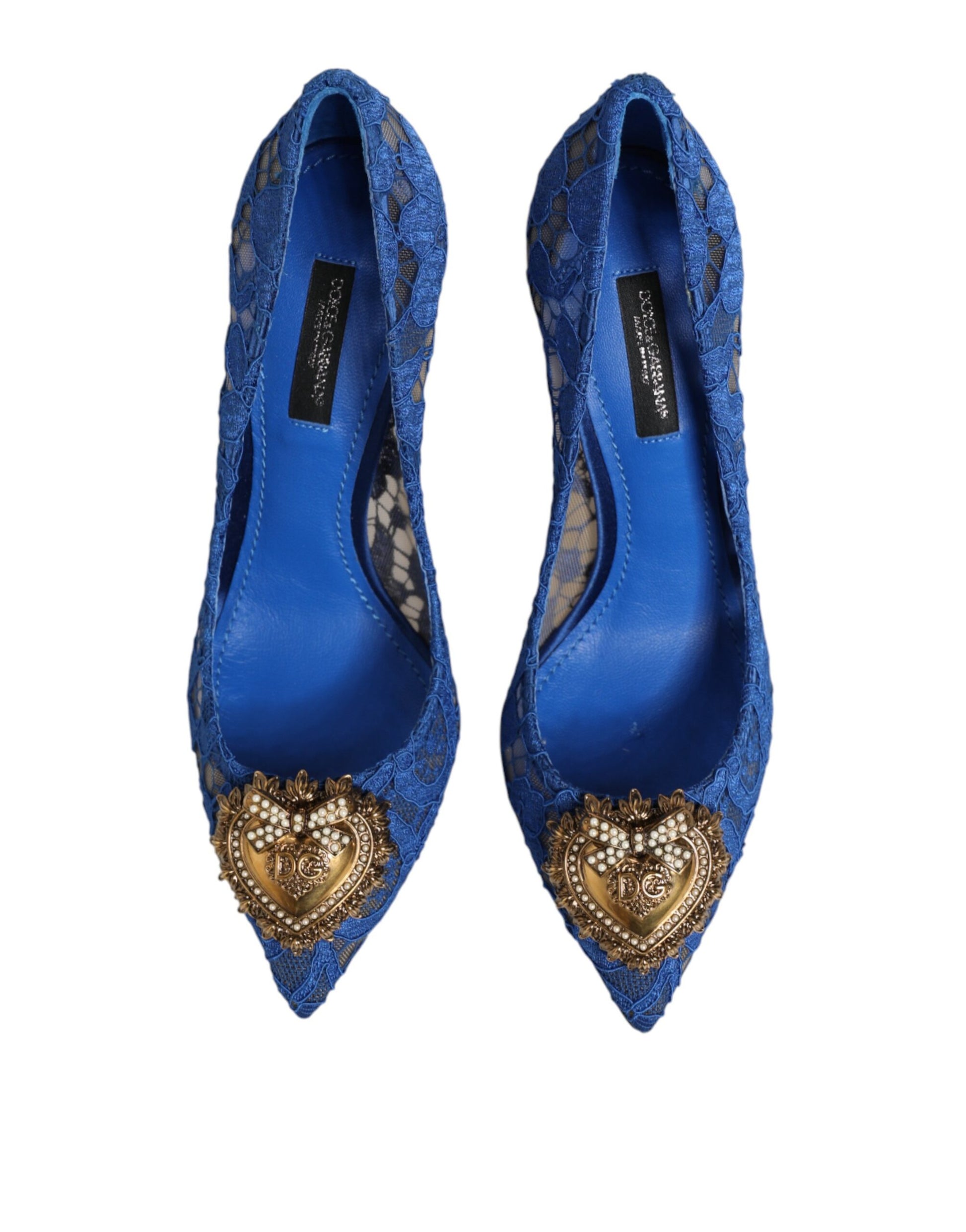Dolce & Gabbana Blue High Heel for Women side view