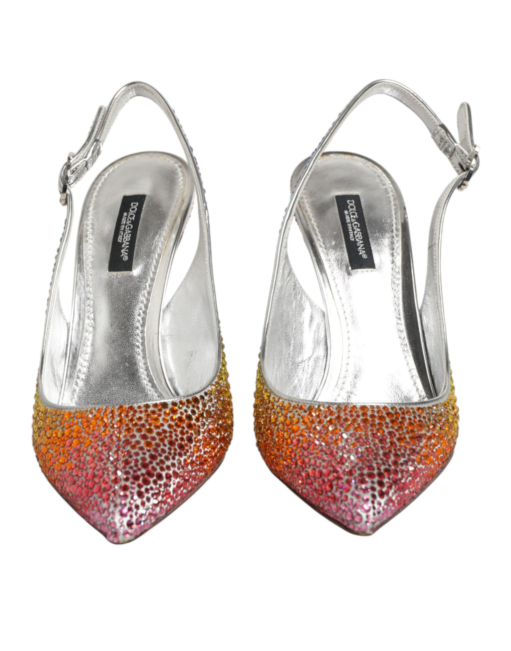 Chaussures escarpins à bride arrière à paillettes multicolores Dolce & Gabbana