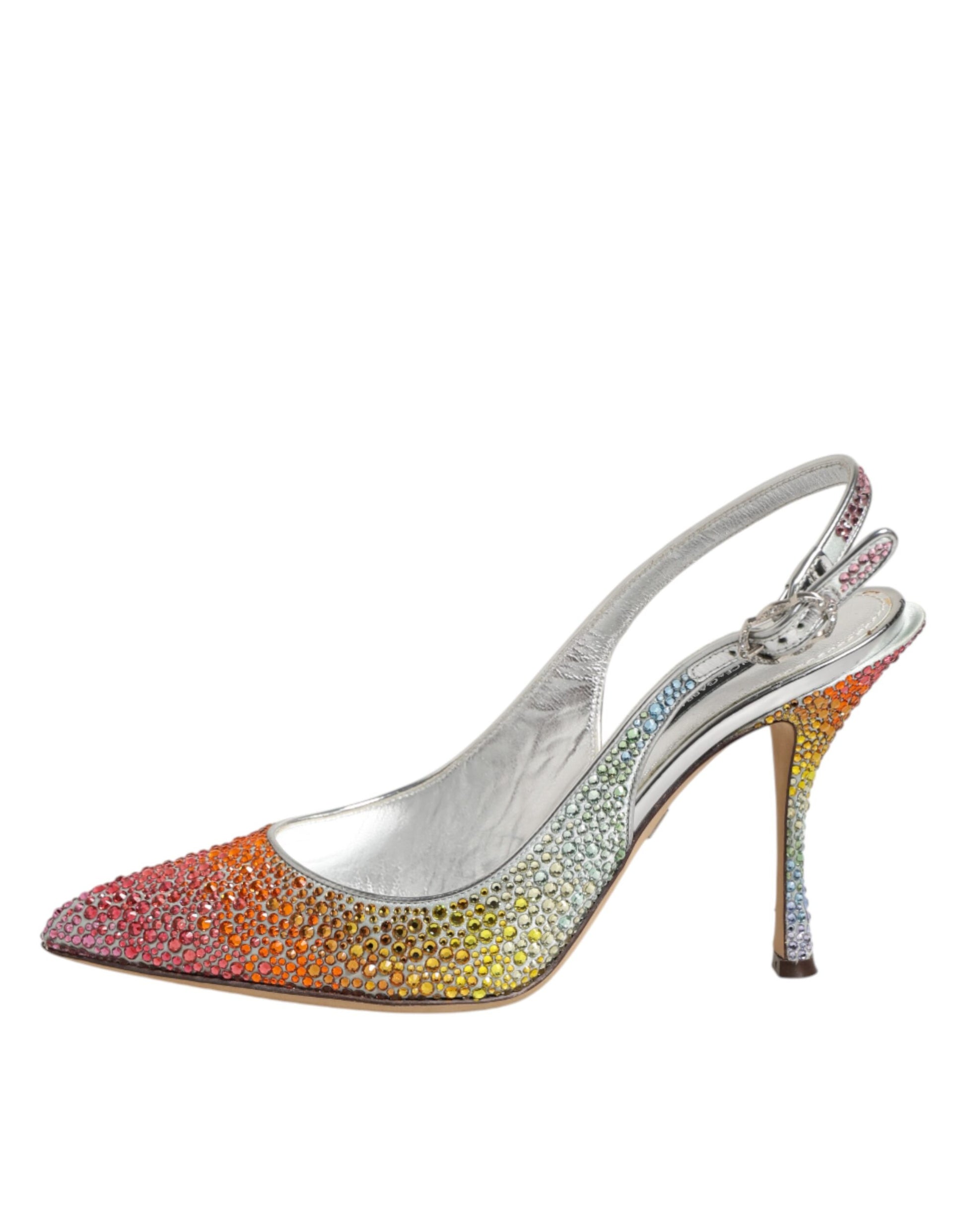 Chaussures escarpins à bride arrière à paillettes multicolores Dolce & Gabbana