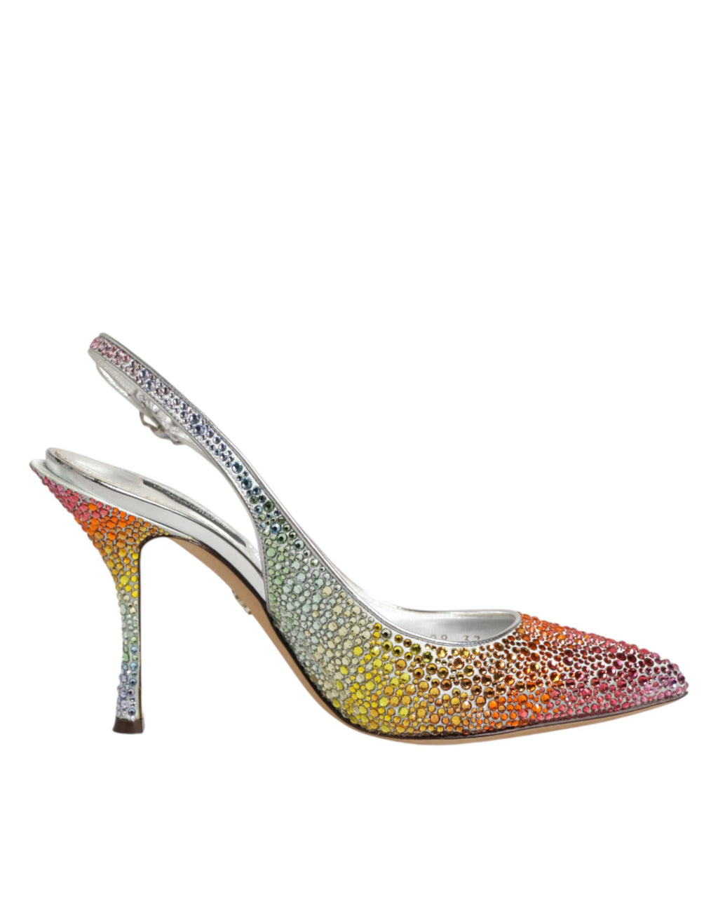 Chaussures escarpins à bride arrière à paillettes multicolores Dolce & Gabbana
