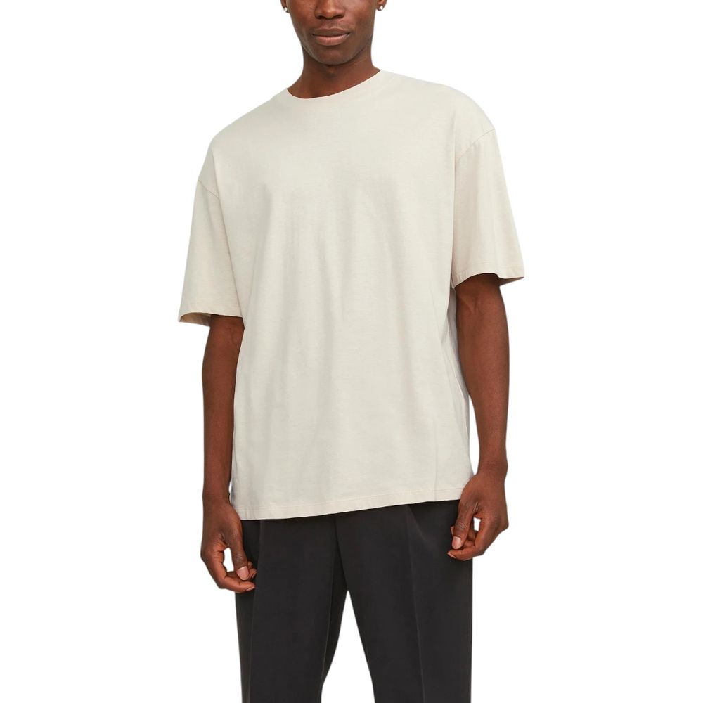 T-shirt en coton beige Jack Jones