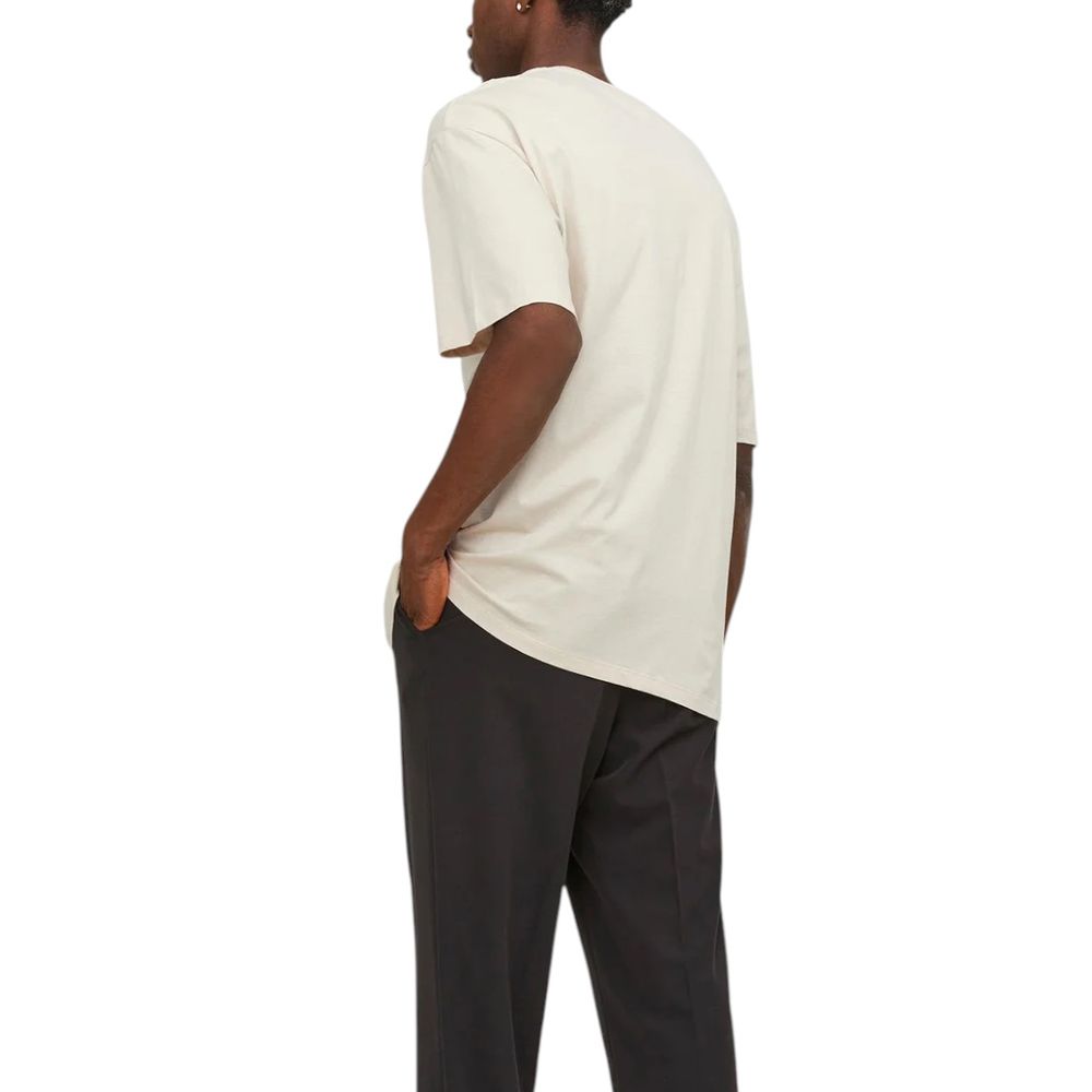 T-shirt en coton beige Jack Jones