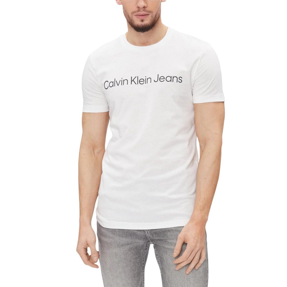 T-shirt en coton blanc Calvin Klein Jeans