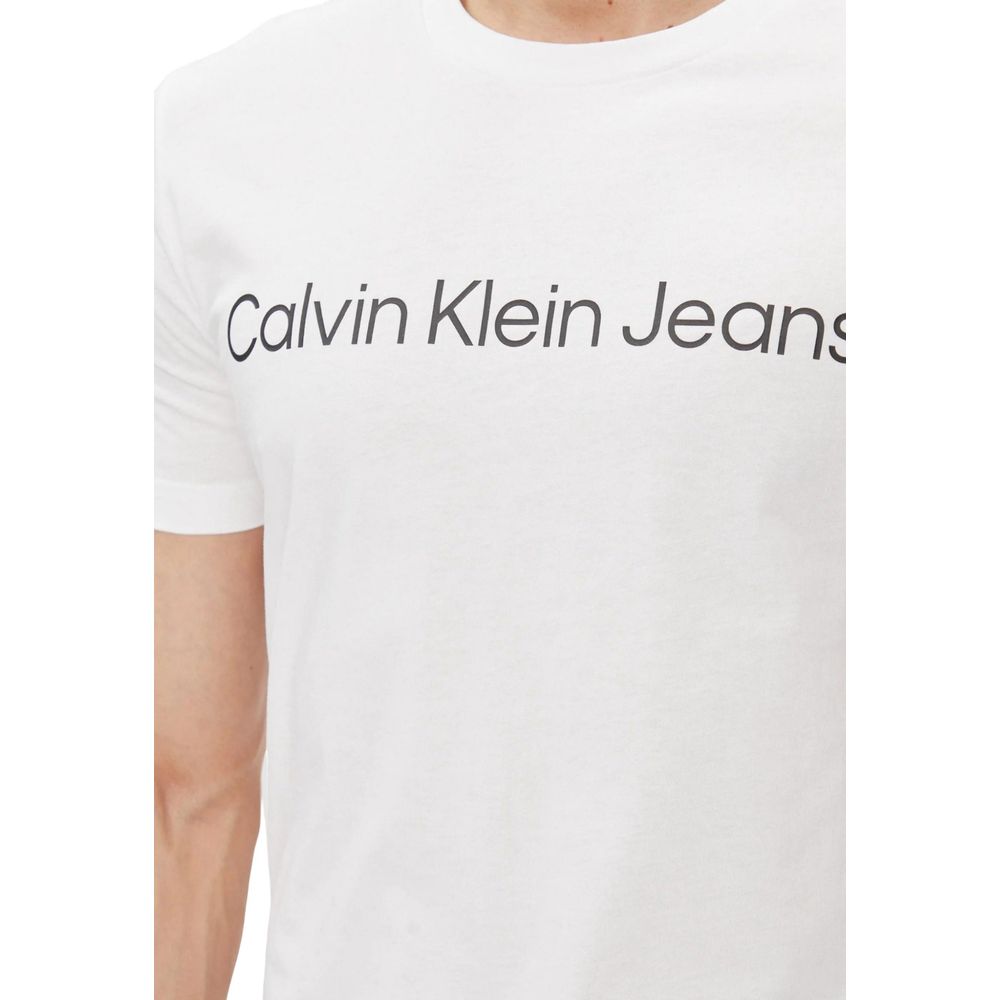T-shirt en coton blanc Calvin Klein Jeans