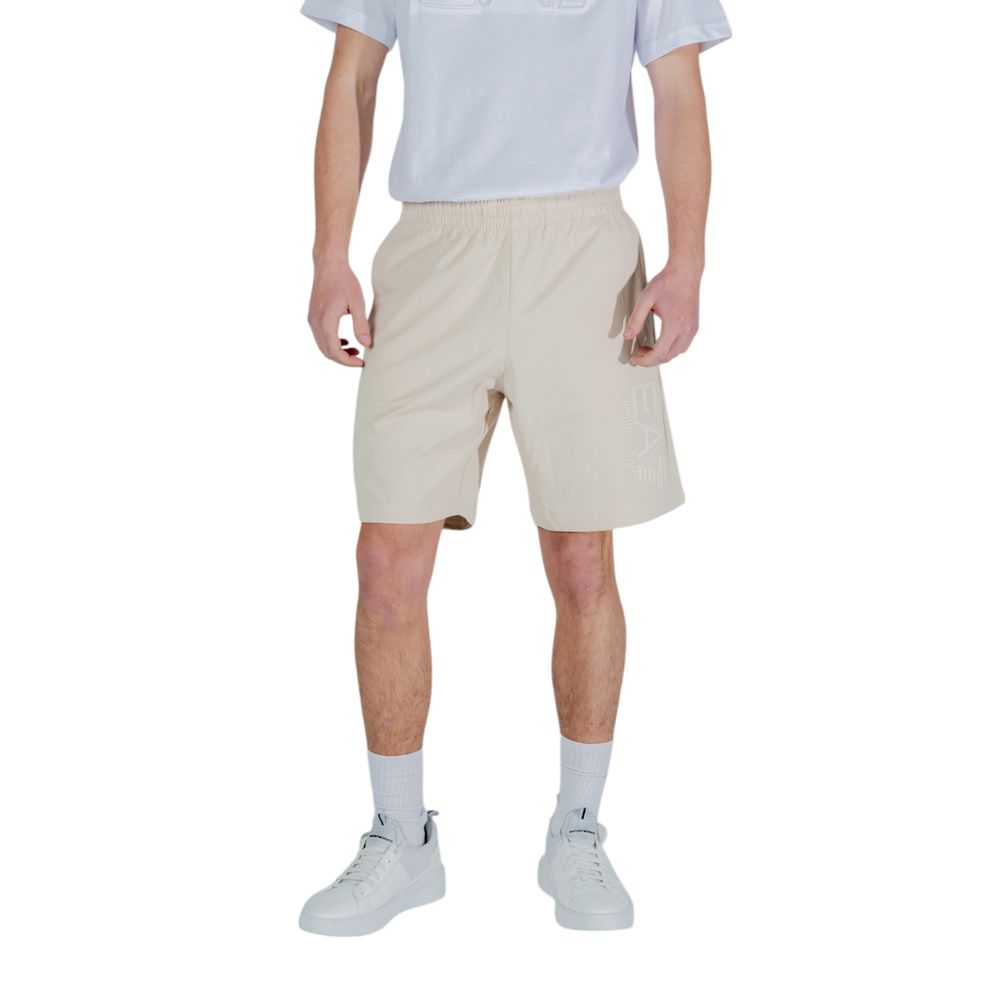 EA7 Emporio Armani Short Bermuda en Coton Beige