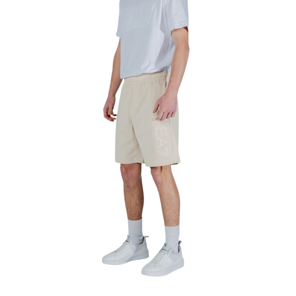 EA7 Emporio Armani Short Bermuda en Coton Beige