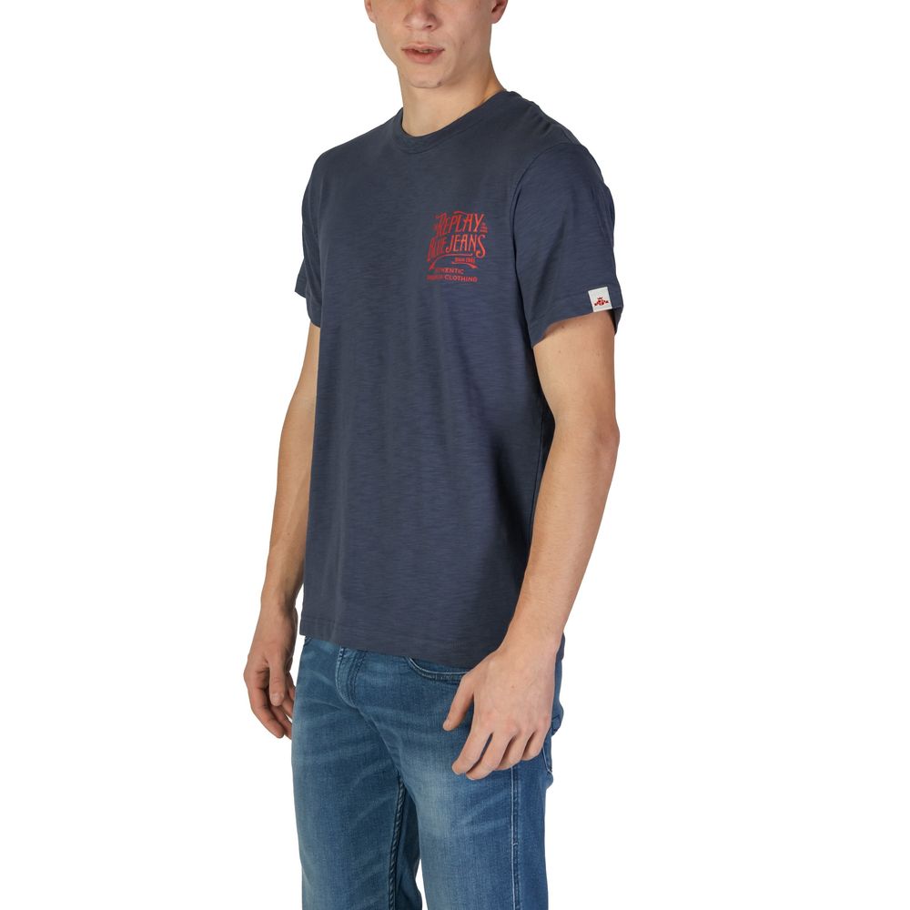 Replay Blue T-Shirt for Men side view