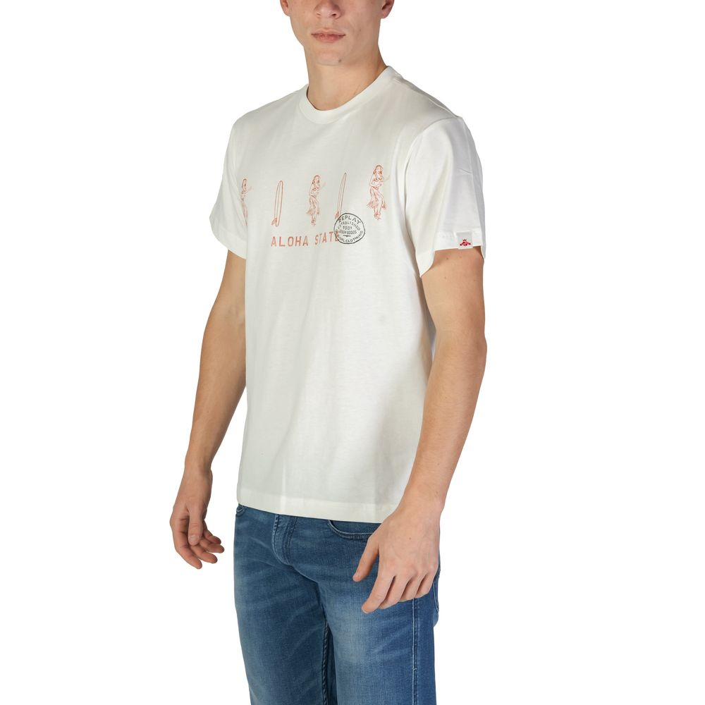 Replay White T-Shirt for Men detail view