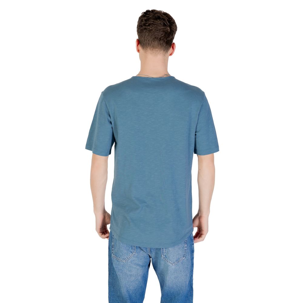 T-shirt en coton bleu Jack Jones