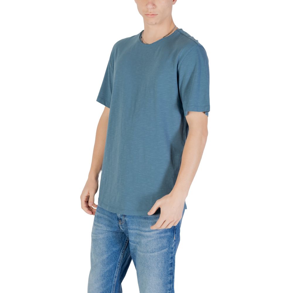 T-shirt en coton bleu Jack Jones