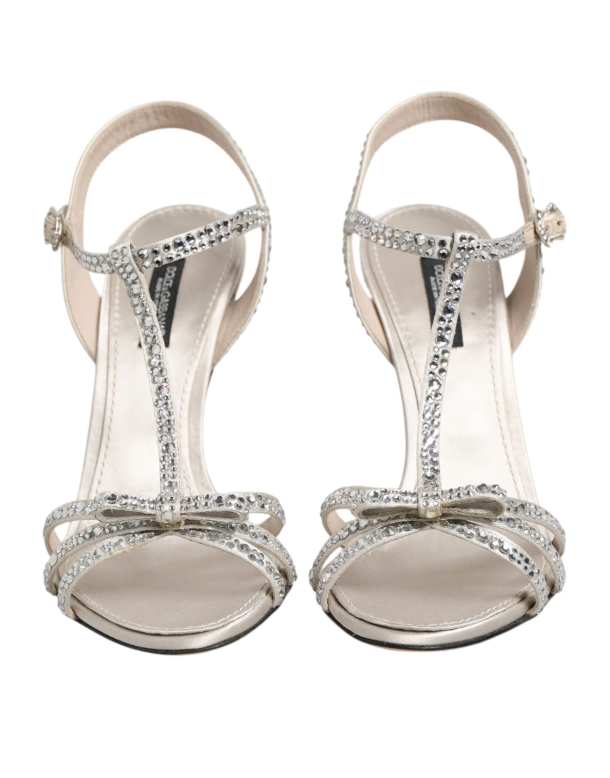 Dolce & Gabbana Silver Stiletto Heels for Women detail view