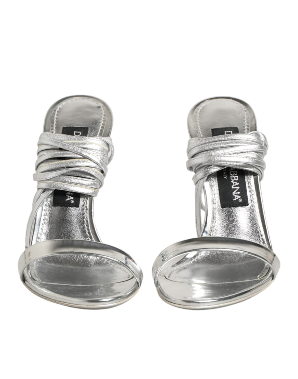 Dolce & Gabbana Silver Stiletto Heels for Women detail view