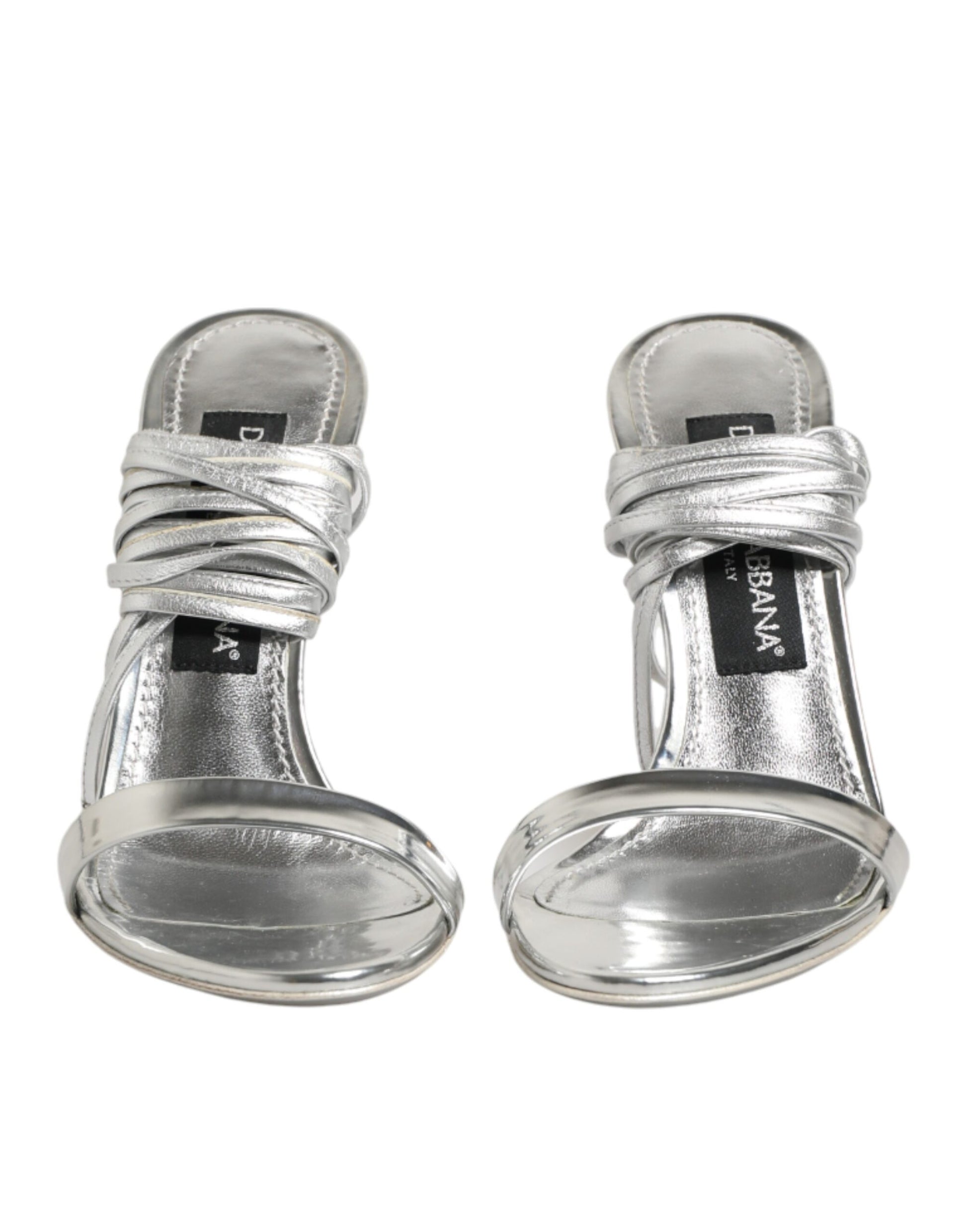 Dolce & Gabbana Silver Stiletto Heels for Women detail view