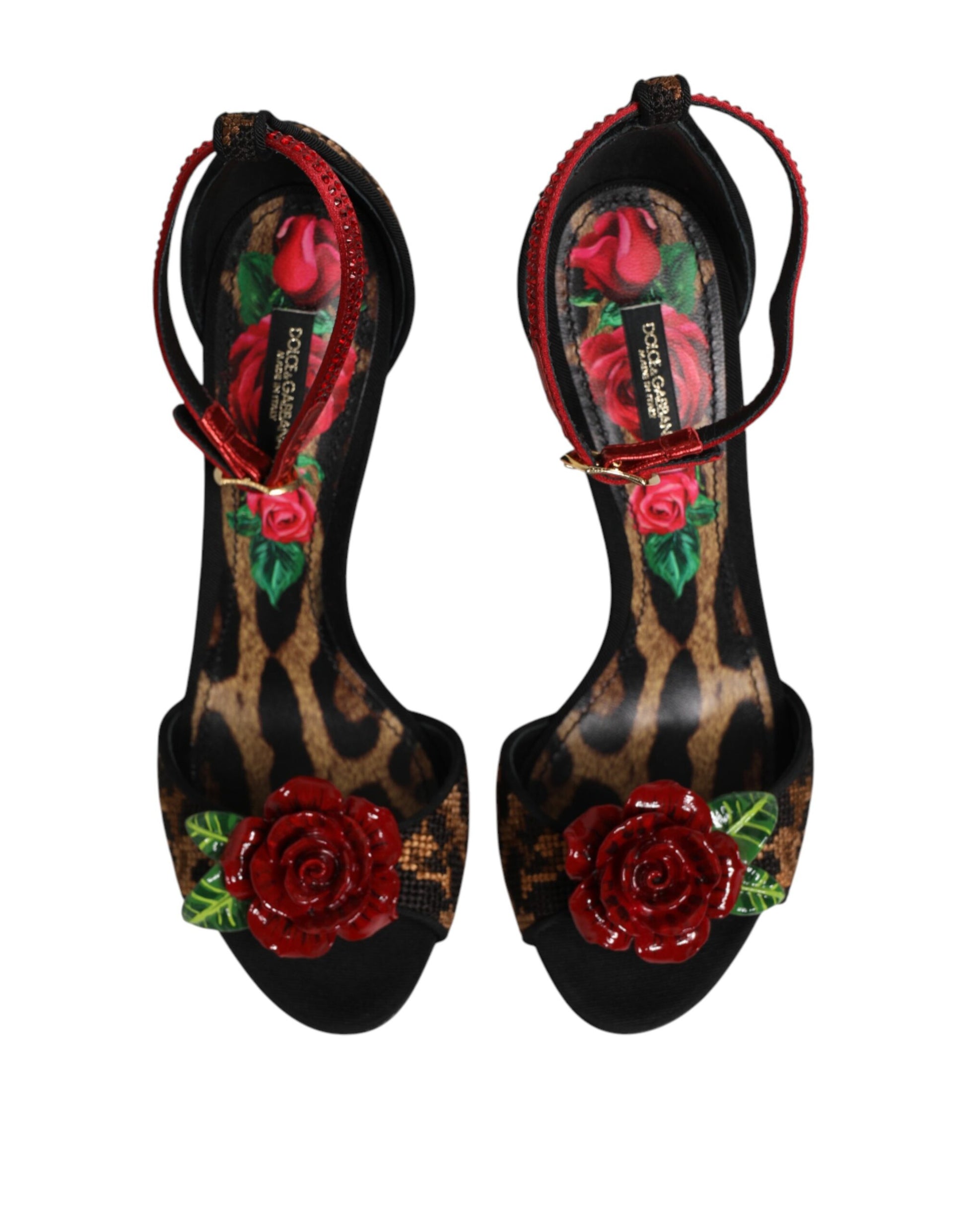 Dolce & Gabbana Brown Stiletto Heels for Women side view