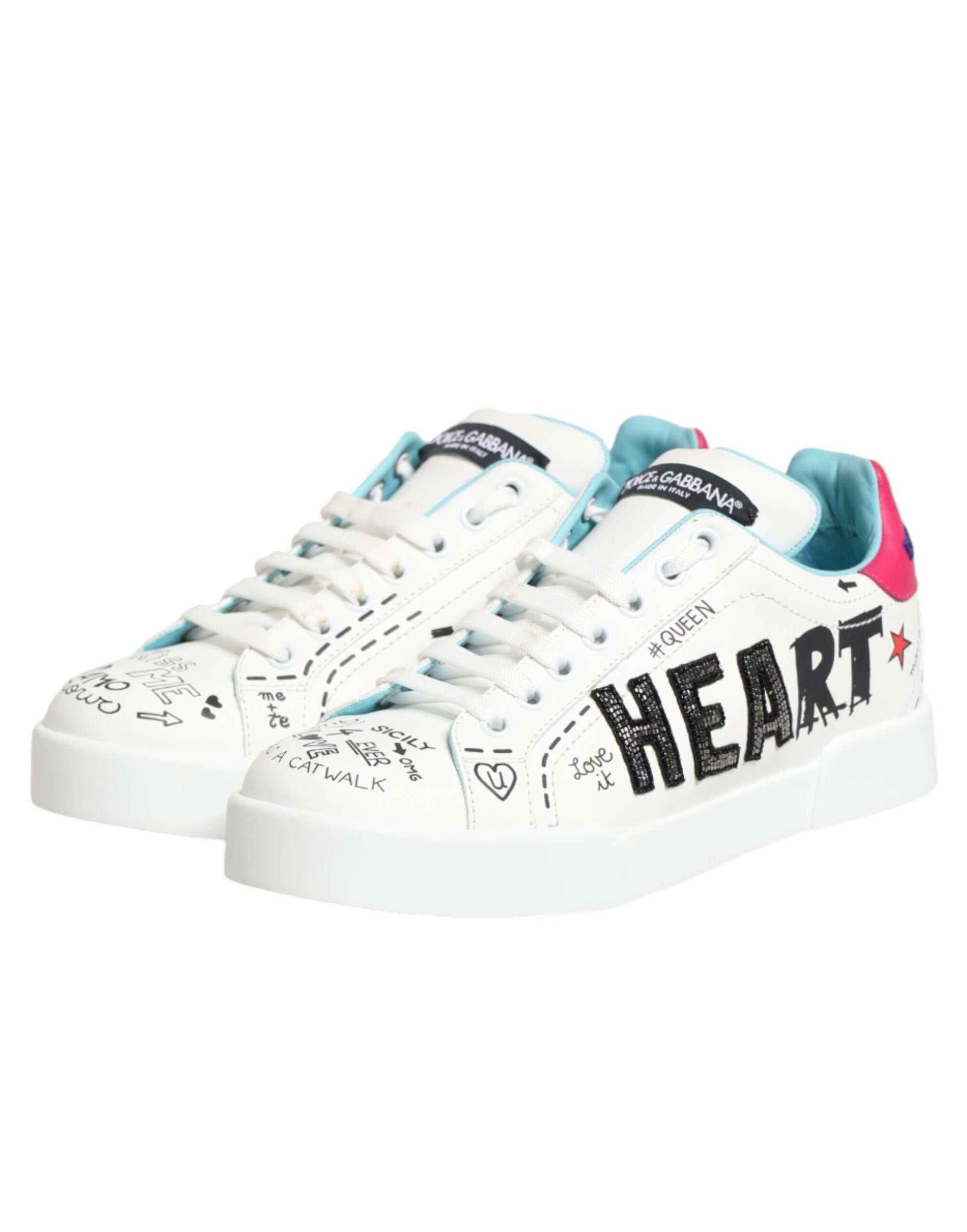 Dolce & Gabbana White Low Top Sneakers for Women additional view