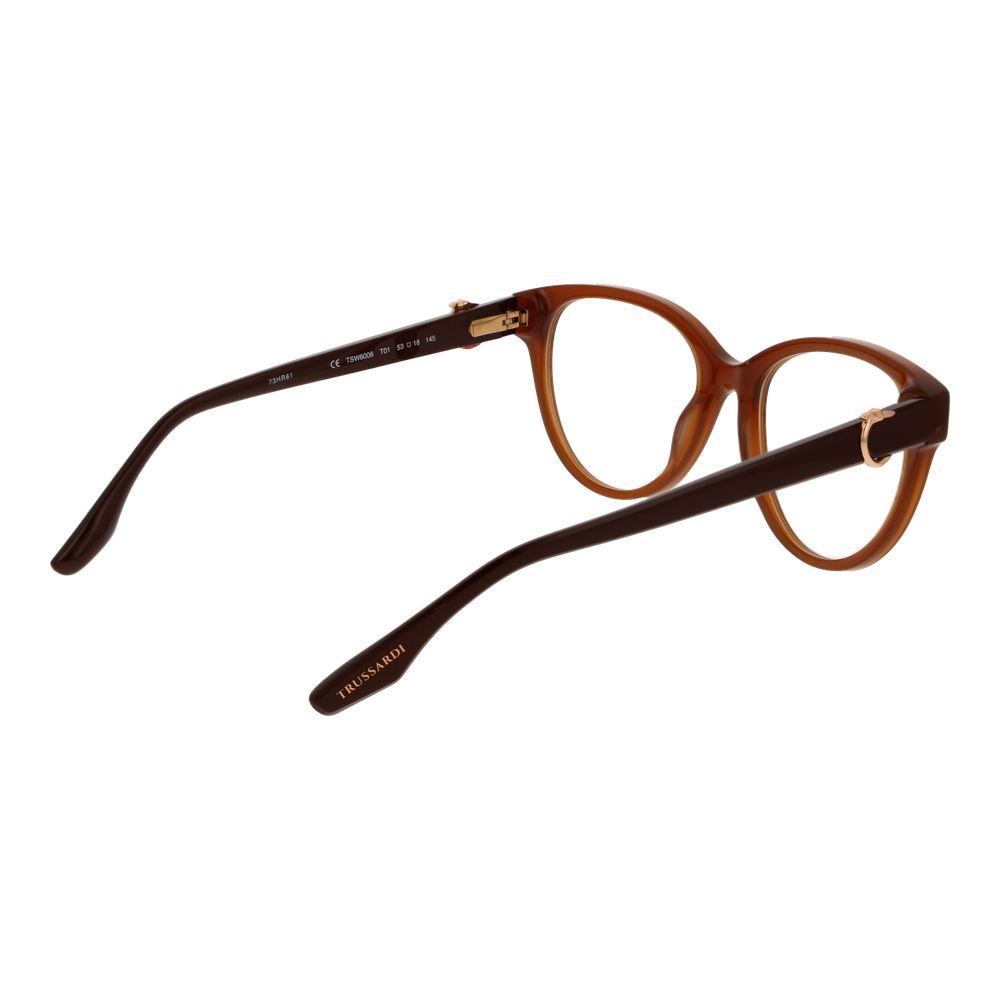 Trussardi Brown Glasses Frames for Women detail view