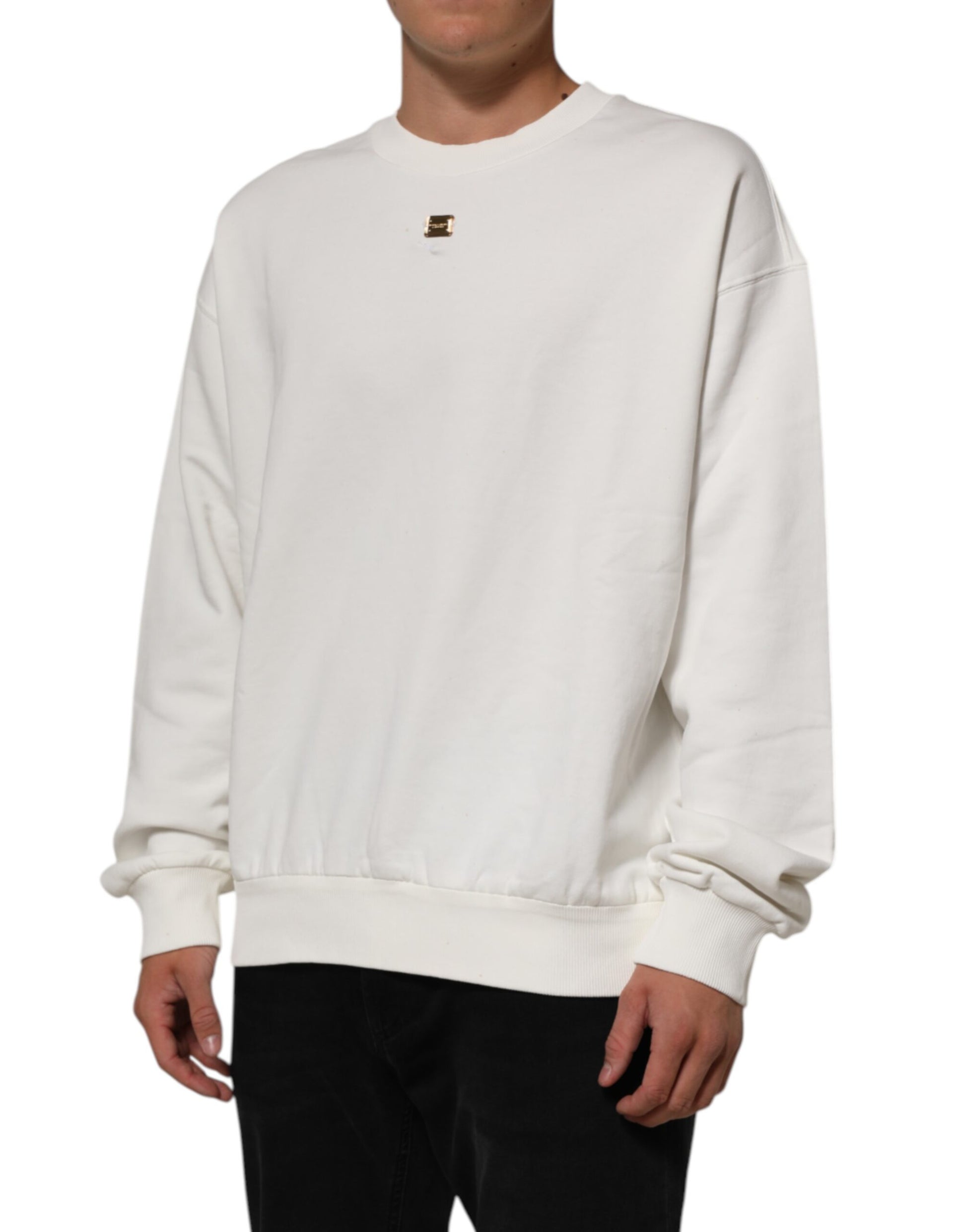 Dolce & Gabbana White Sweatshirt for Men detail view