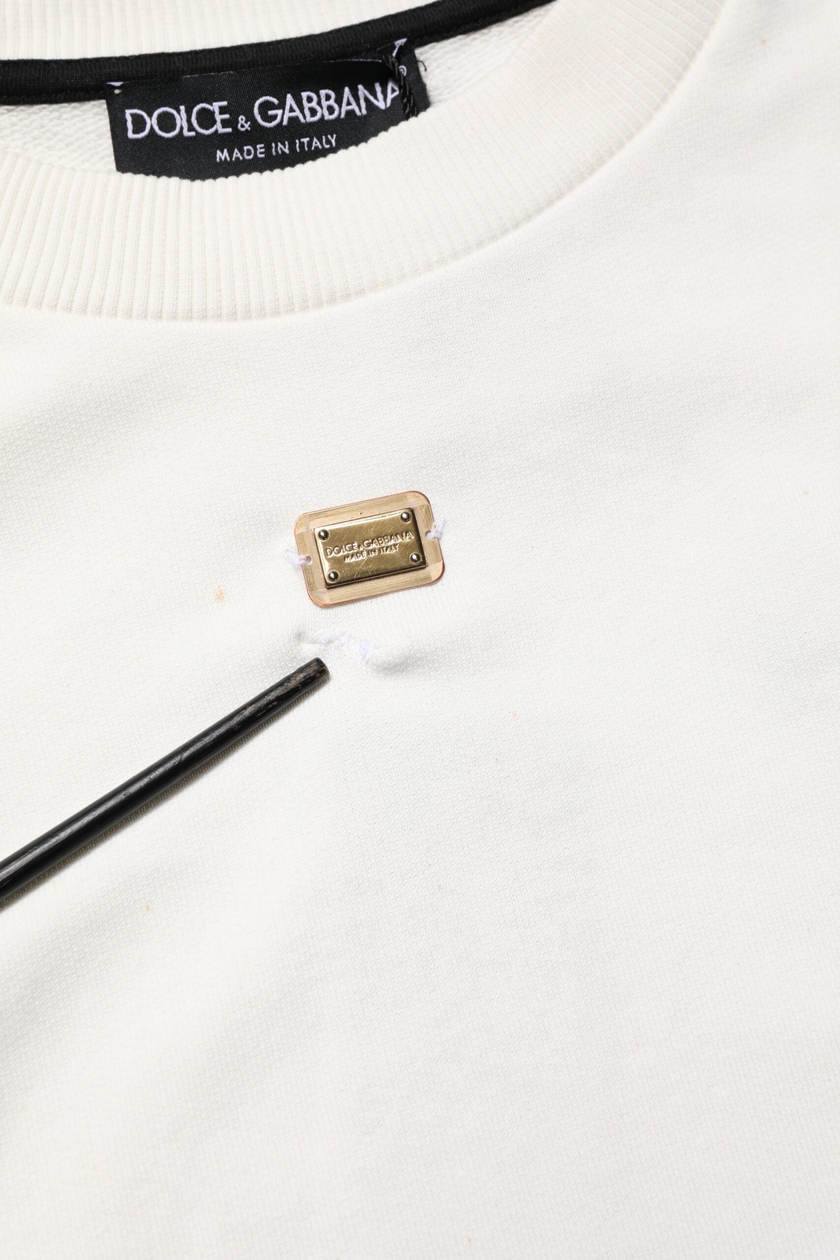 Dolce & Gabbana White Sweatshirt for Men additional view