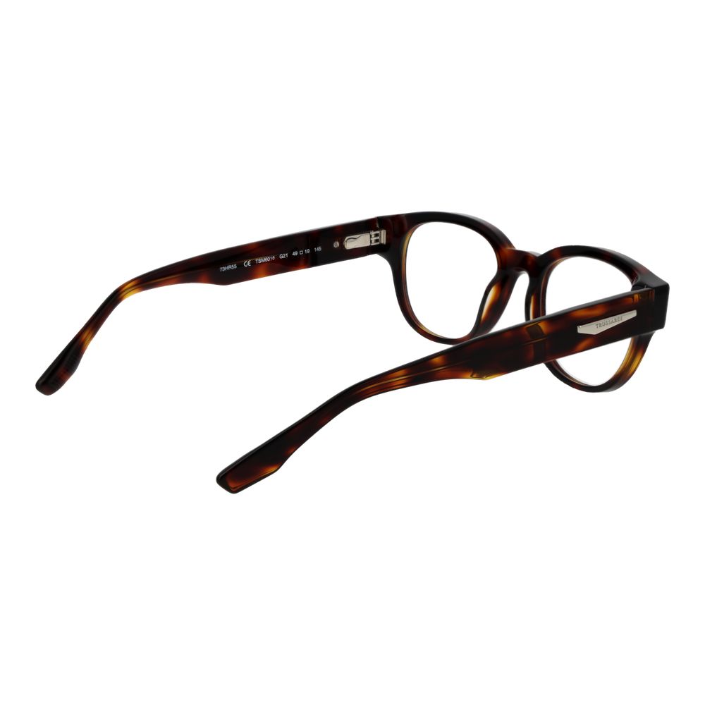 Trussardi Brown Glasses Frames for Men detail view