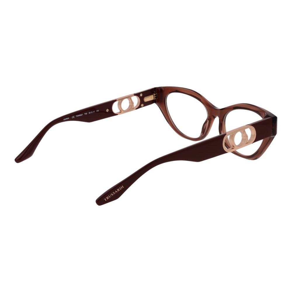 Trussardi Brown Glasses Frames for Women detail view