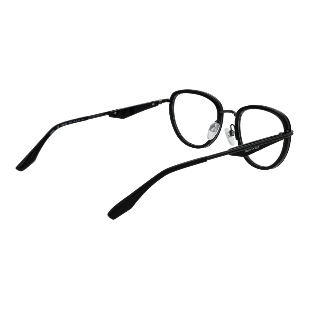 Trussardi Black Glasses Frames for Men detail view
