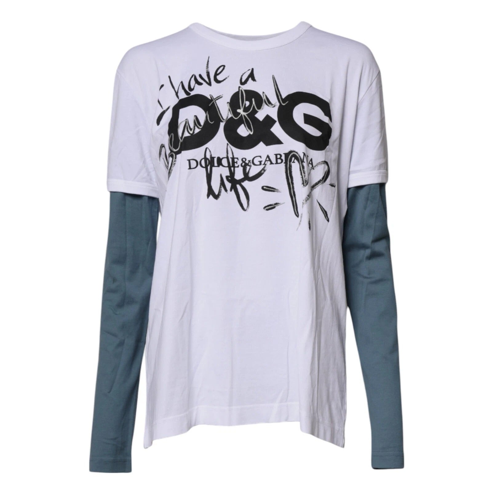 Dolce & Gabbana White Long Sleeve T-Shirt for Men