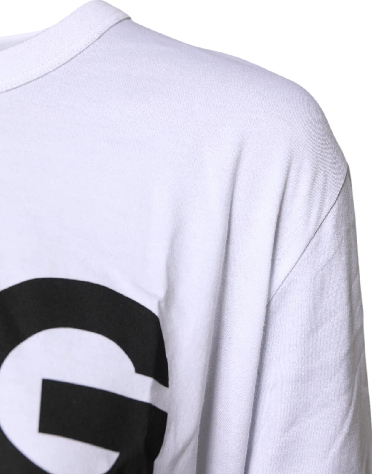 Dolce & Gabbana White Long Sleeve T-Shirt for Men side view