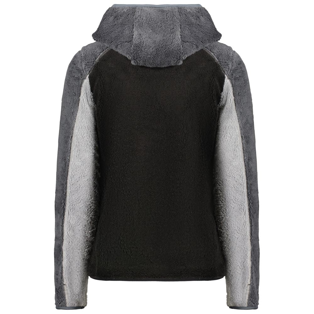 Norvège 1963 Sweat-shirt à capuche pour femme en polyester noir