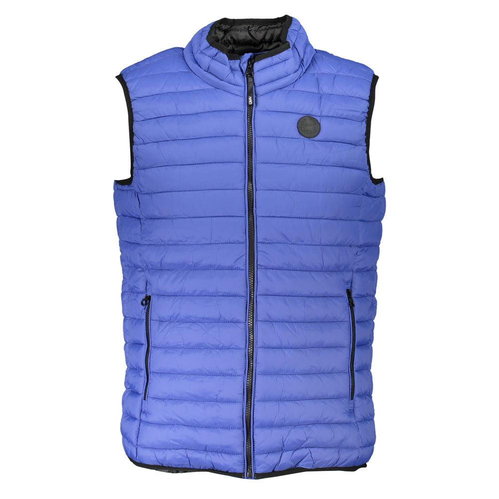 Gianmarco Venturi Blue Sleeveless Jacket for Men