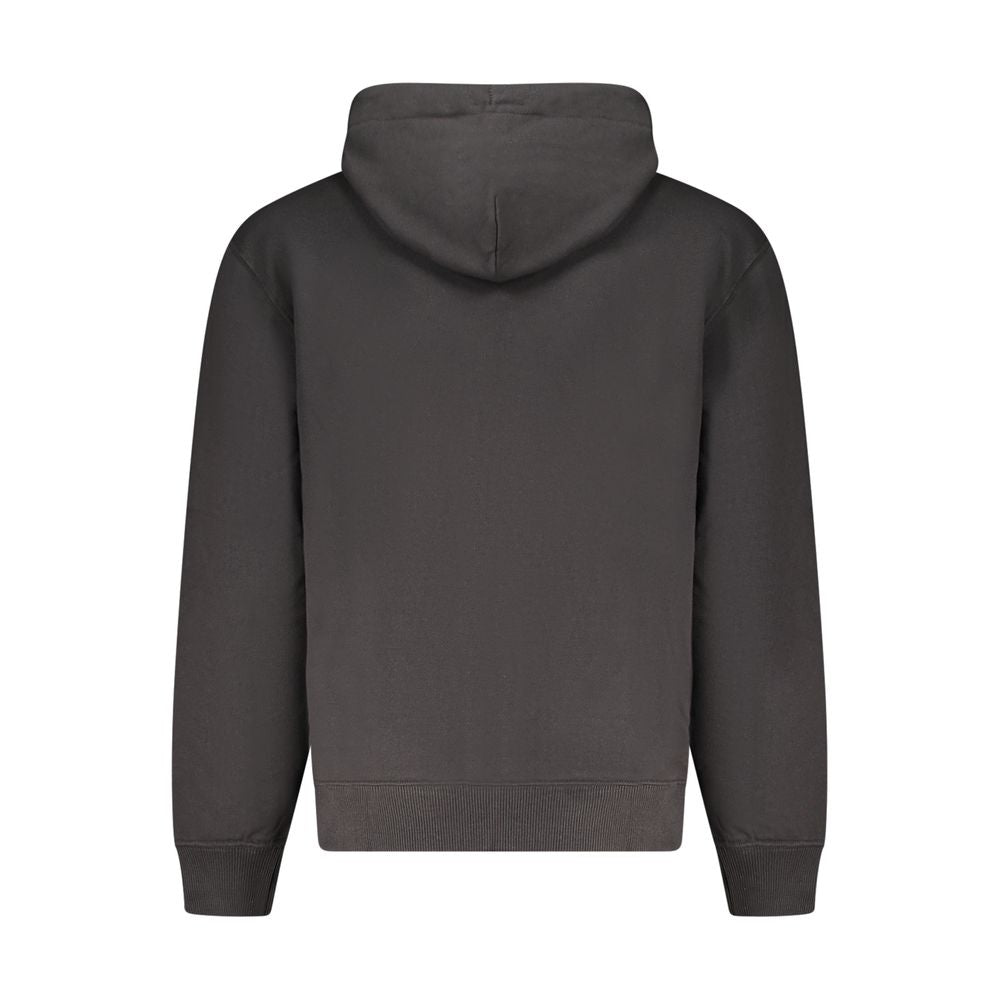 Sweat à capuche en coton noir Calvin Klein pour homme