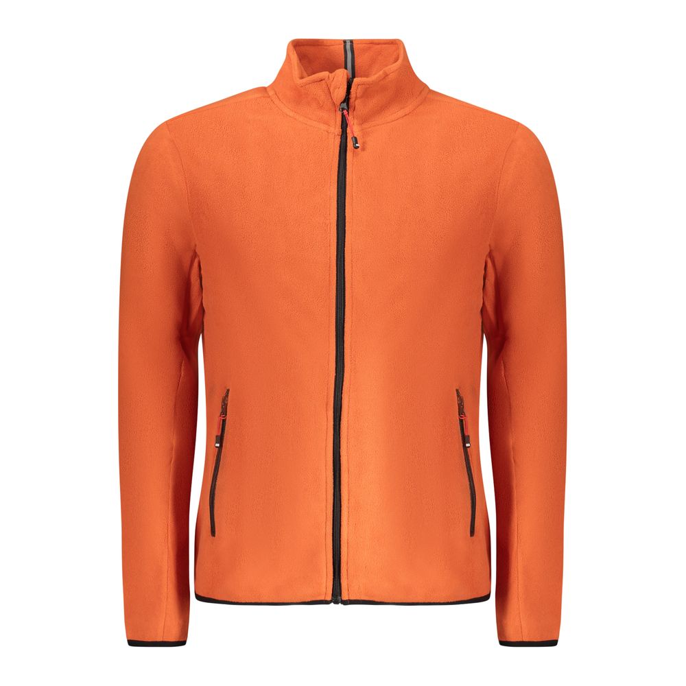 Norvège 1963 Orange Polyester Homme Sweat-shirt