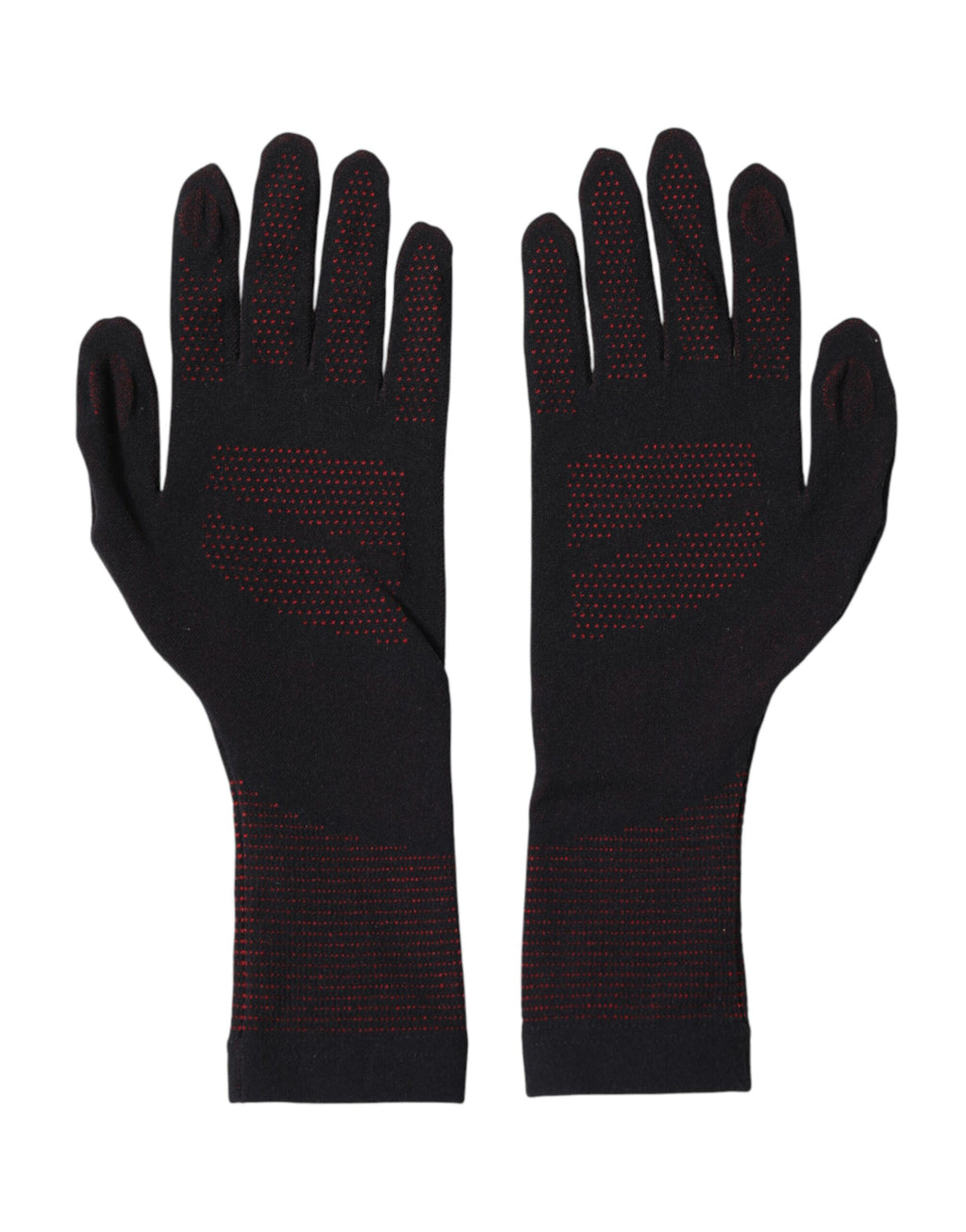 Dolce & Gabbana Gants homme mitaines en coton noir avec logo DG