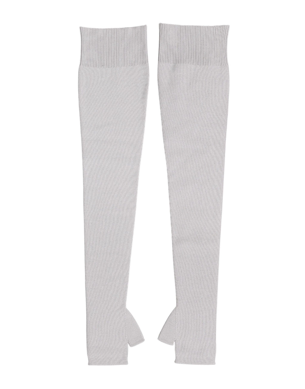 Dolce & Gabbana Gray Virgin Wool Knitted Fingerless Men Gloves