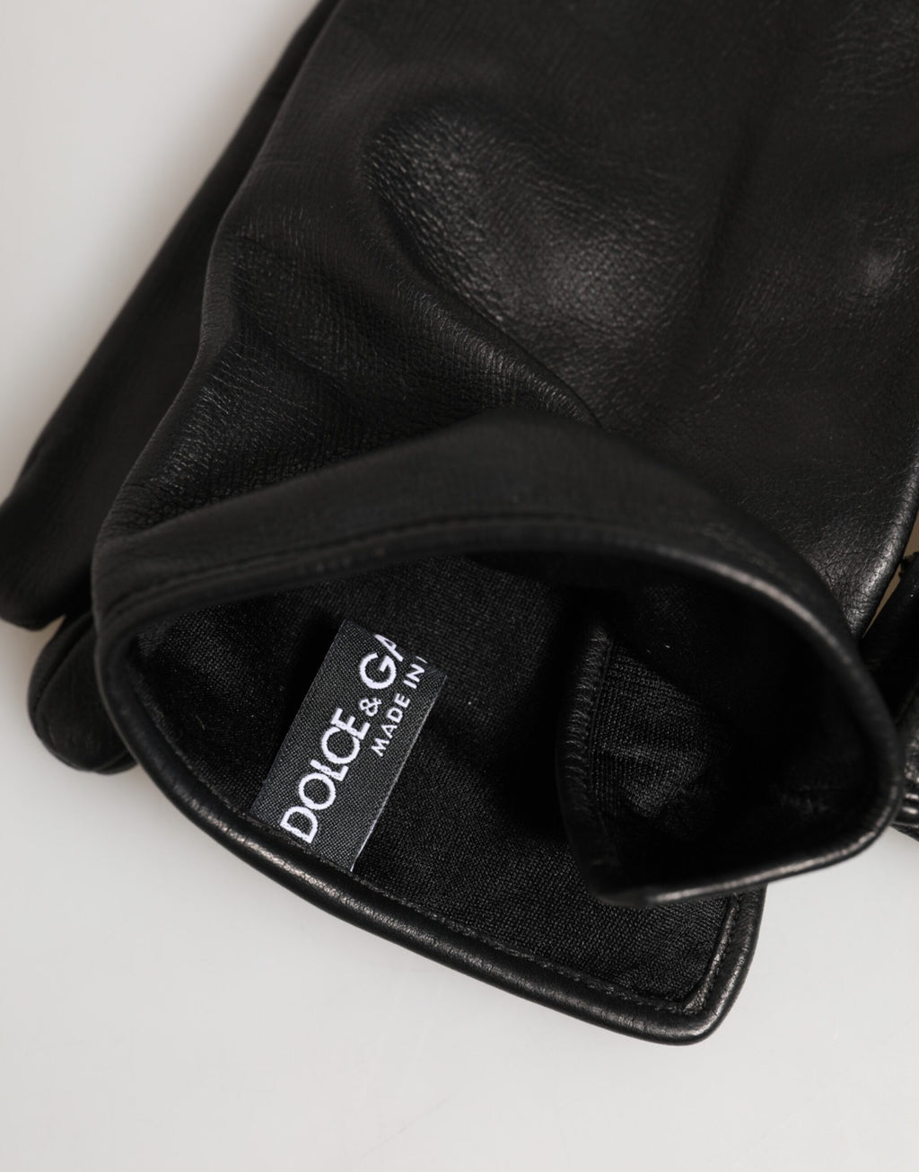 Dolce & Gabbana Black Gloves for Women detail view