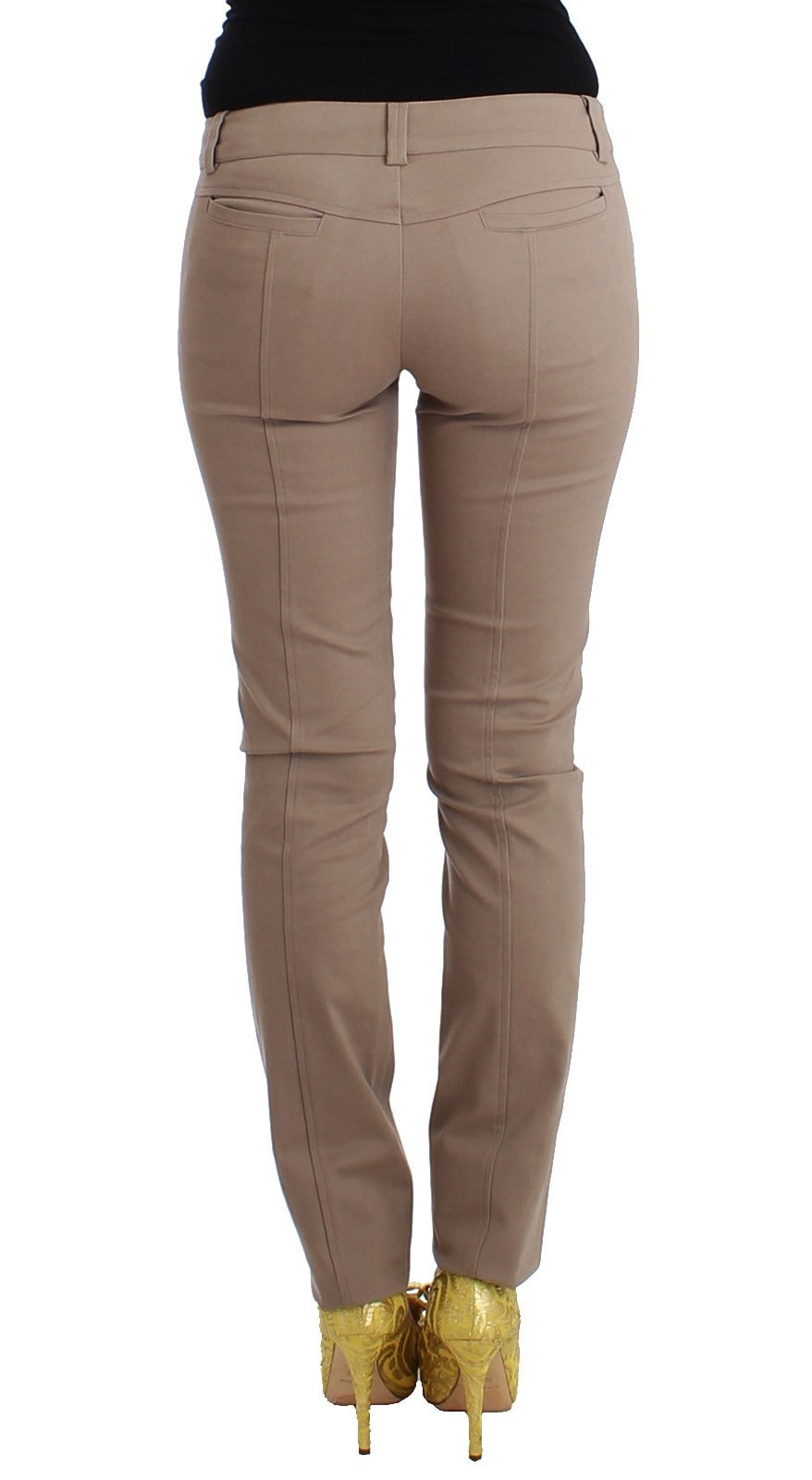 Cavalli Class Beige Skinny Jeans for Women detail view